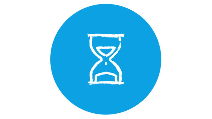 Icon mit Sanduhr