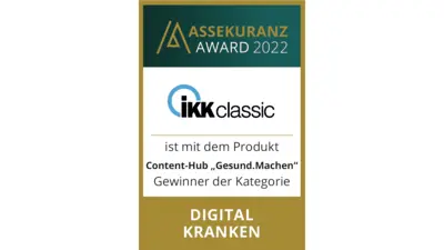 Assekuranz Award 2022 – IKK-classic Content Hub 