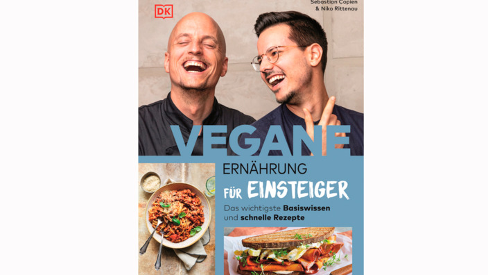 Buchcover "Vegane Ernährung für Einsteiger" von Niko Rittenau und Sebastian Copien