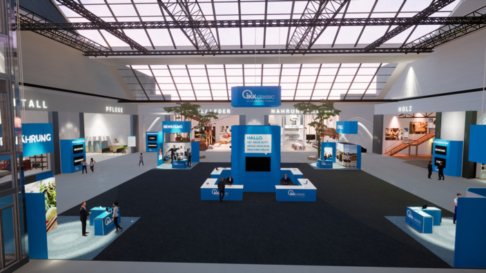 Ansicht digitaler Messestand