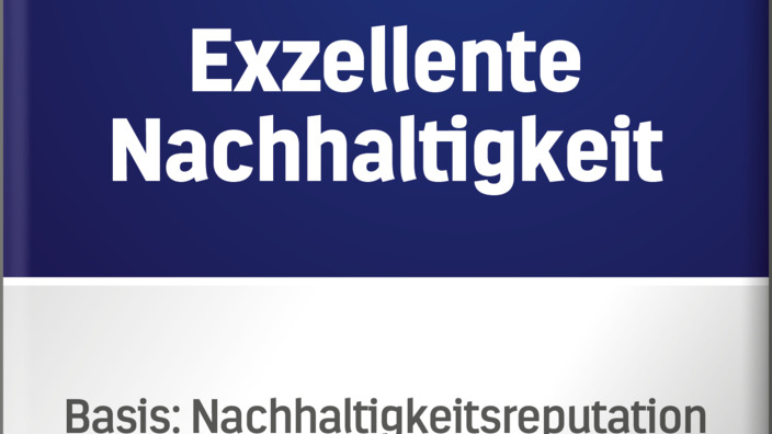 Testsiegel „Exzellente Nachhaltigkeit“ des F.A.Z.-Instituts