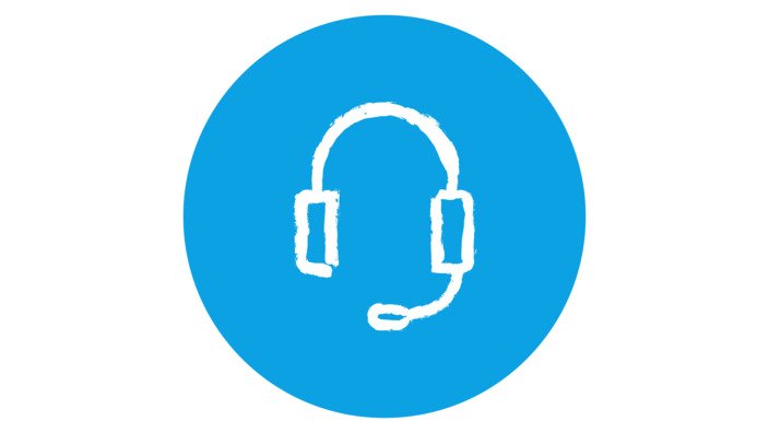 Icon mit Headset