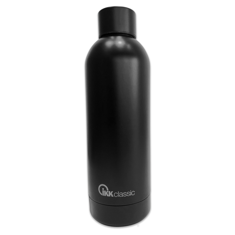 IKK classic Isolierflasche. Füllmenge: 0,5 Liter, Farbe: matt-schwarz, Maße: Ø7,3 X H 22,5 cm, Gewicht: 268 g