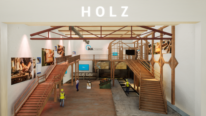 Messehalle Holz