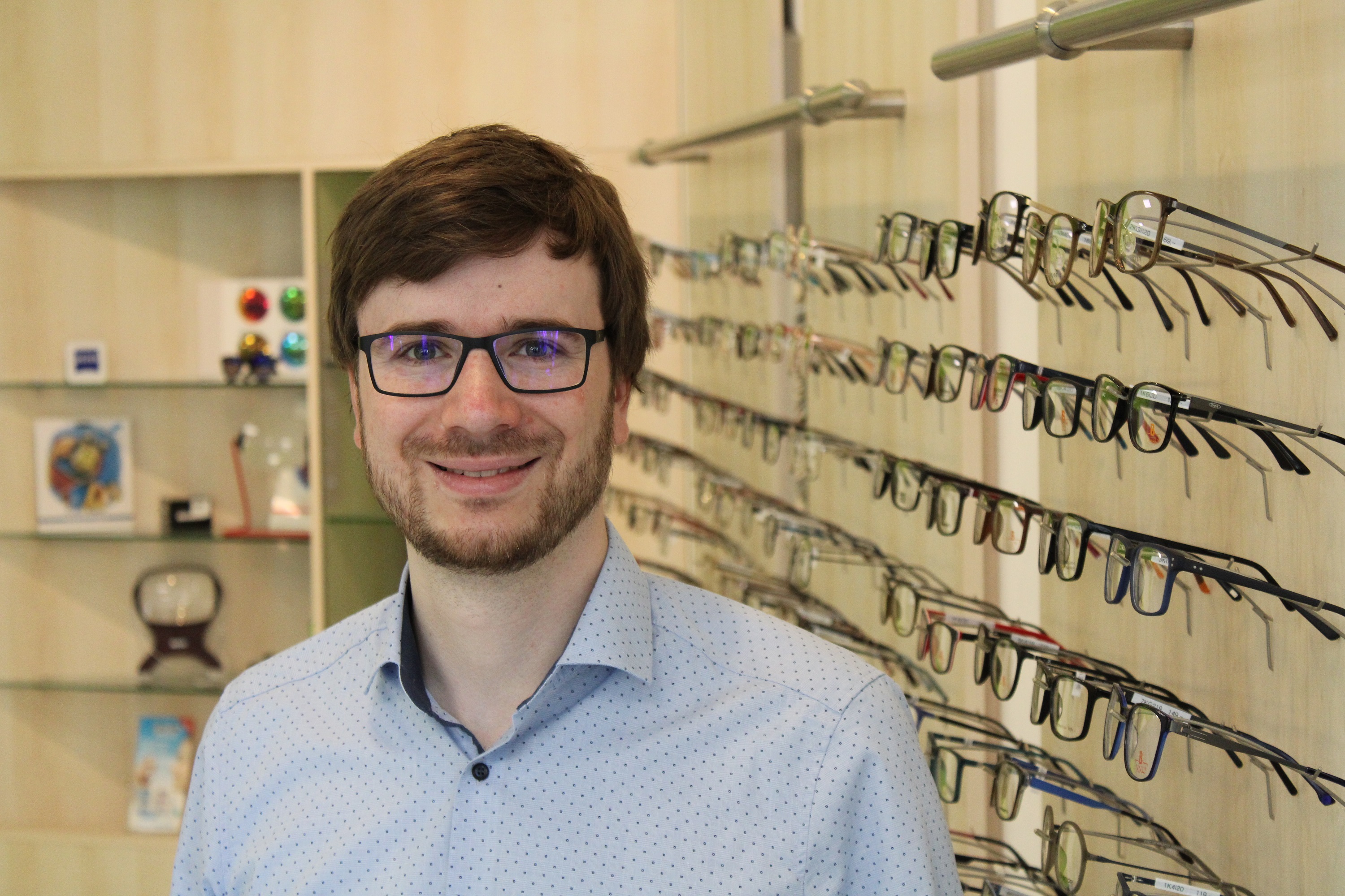 Augenoptiker Arne Engler hat schon mehrere Digital-Projekte gestartet.